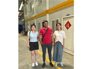 歡迎東南亞客戶來樂發(fā)工廠考察試機(jī)！